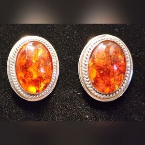 Jay King Amber Earrings